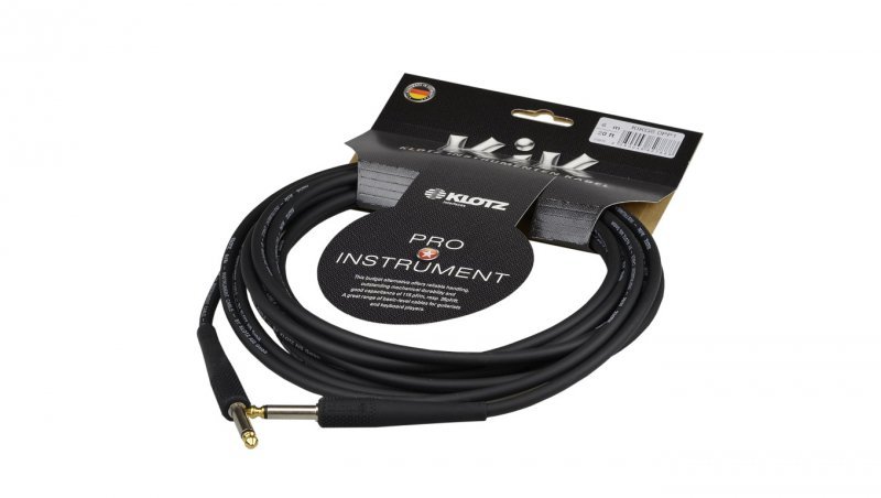 KLOTZ KIK Kabel instrumentalny złocony Audio Jack 6,3mm Mono (wtyk / wtyk) 6m