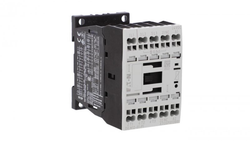 Stycznik mocy, 3-biegunowe, 380 V 400 V 5.5 kW, 1 zr, 24 V DC, Praca DC, Zaciski sprężynowe Push-In