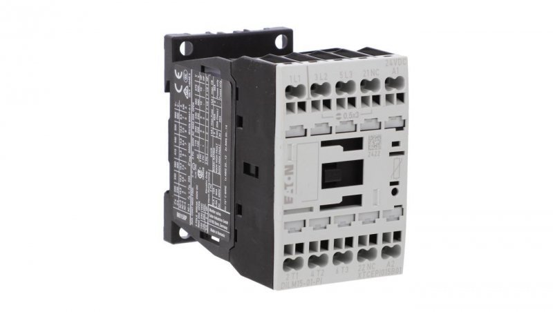 Stycznik mocy, 3-biegunowe, 380 V 400 V 7.5 kW, 1 zr, 24 V DC, Praca DC, Zaciski sprężynowe Push-In