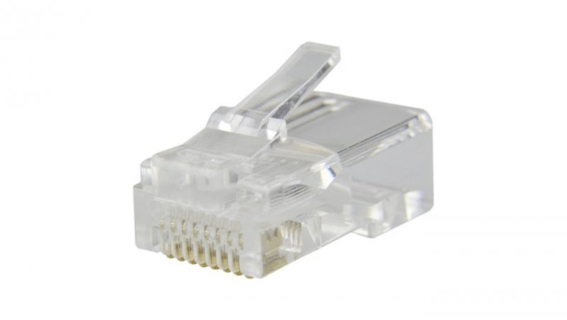 Wtyk modularny RJ45 8P8C kat.5e nieekranowany UTP linka WORECZEK 10szt NEKU
