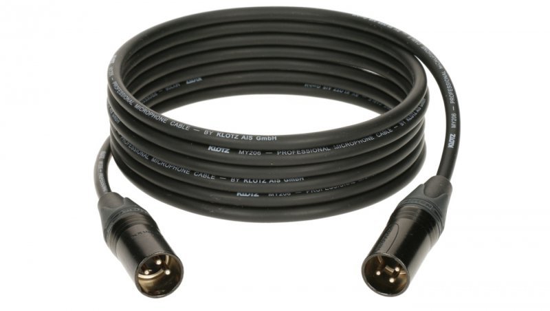 KLOTZ Kabel mikrofonowy adapter XLR 3-pin (wtyk / wtyk) na złączach Neutrik 3m