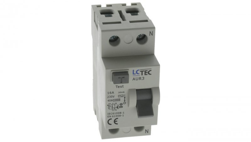 Wyłącznik różnicowoprądowy 2P 16A 30mA AC 10kA