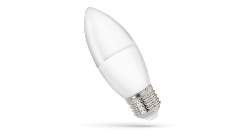 Żar. LED E27 230V 8W świecowa 620lm ciepła