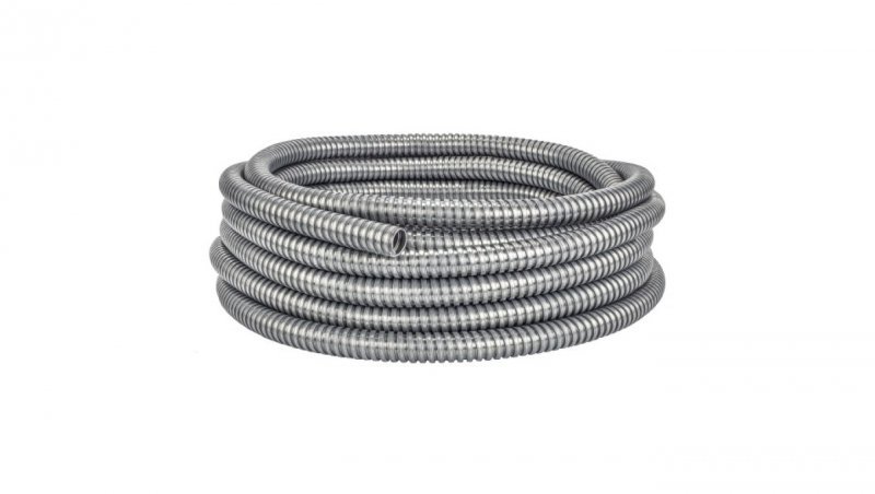 Peszel ochronny metalowy Anaconda Multiflex roz.25 25/21,2mm bezhalogenowy samogasnący rura karbowana elastyczna FCCN 1250N UV