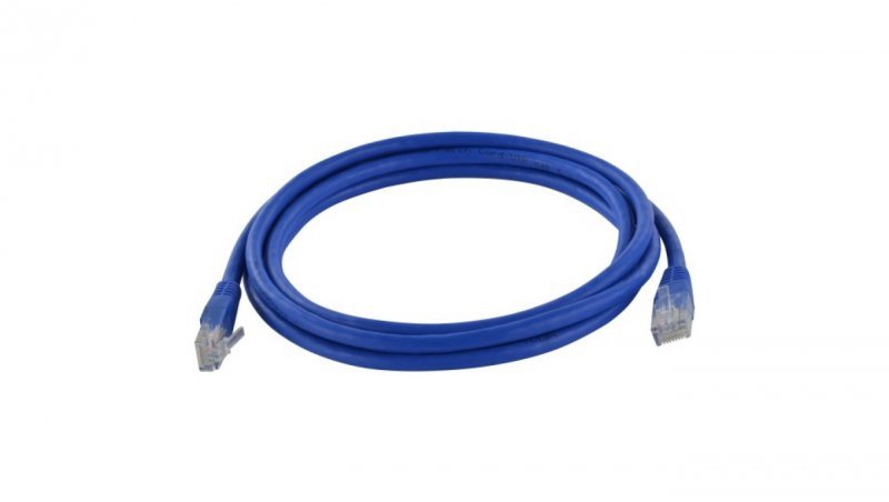 Patchcord UTP kat.6 kabel sieciowy LAN 2x RJ45 linka niebieski 10m