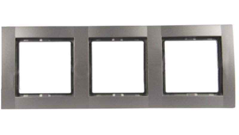Fiorena Ramka potrójna RAL9006 srebrny aluminiowy 22011819