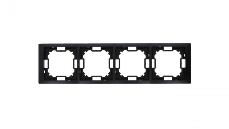 Simon Basic Ramka 4-krotna Neos IP20 czarny mat BMRC4/49