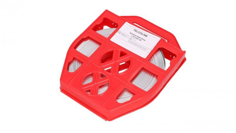 Taśma ze stali nierdzewnej do mocowania na słupach energetycznych, 20mm x 0,7mm, 50m Extralink SS201 0,7mm