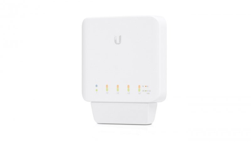 Switch UniFi, 5x RJ45 1000Mb/s, 1x PoE In, 4x PoE Out, 46W Ubiquiti USW-FLEX
