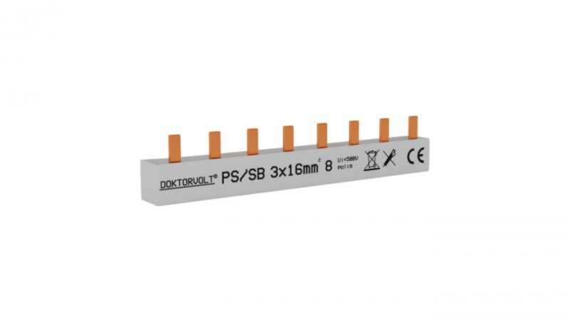 Szyna łączeniowa sztyftowa PS/S 3F 8Mod 16mm2 5132