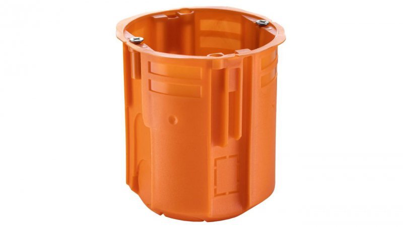 Puszka podtynkowa 60 mm, super-głęboka 80 mm, łączona za pomocą łącznika KD71, ZV60GFw pomarańczowa 33335008