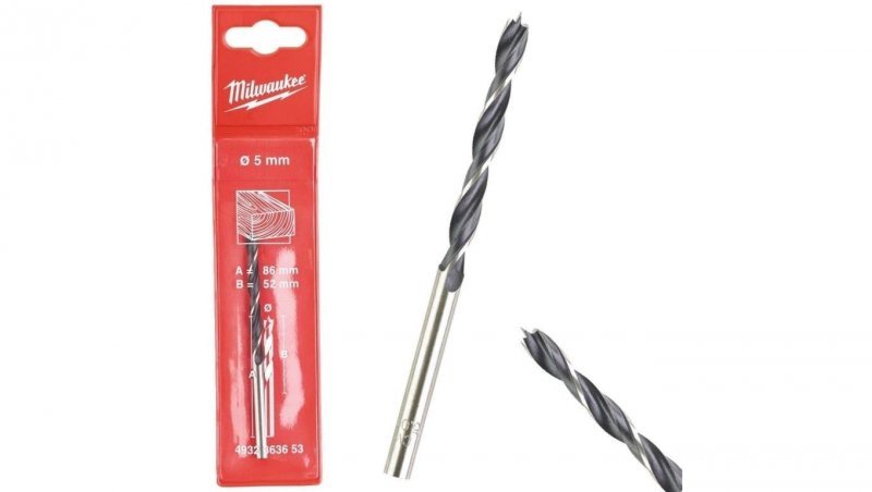 Wiertło do drewna świder 5x52/86mm MILWAUKEE