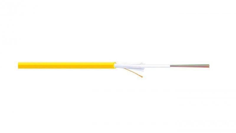 Kabel światłowodowy uniwersalny 24 włóka (2x12 włókien) SM 9/125 OS2 G652D 1500N LS0H Dca żółty DK-B3924-O-SC /bębnowy/