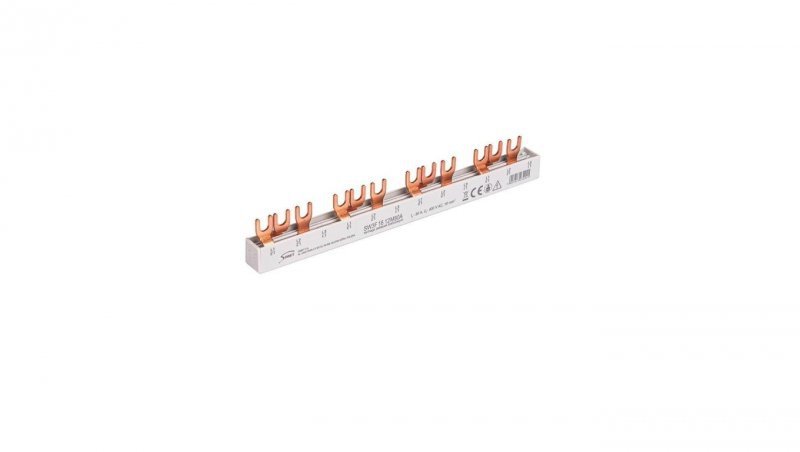 Szyna prądowa łączeniowa - widełkowa 3-fazowa 80A 12 modułów 16 mm2 81994006