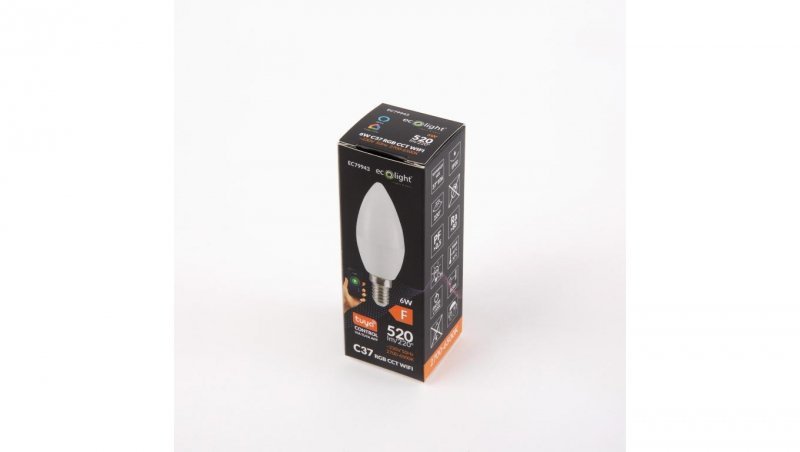 Żarówka LED SMART TUYA Świeczka E14 6W RGB CCT Wifi tuya