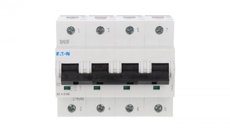 Wyłącznik nadprądowy 4P D 100A 25kA AC AZ-4-D100 174548