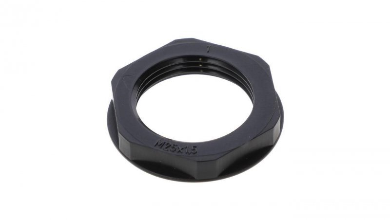 Nakrętka poliamidowa M25 EN 25M BK czarna E03DK-02020400403