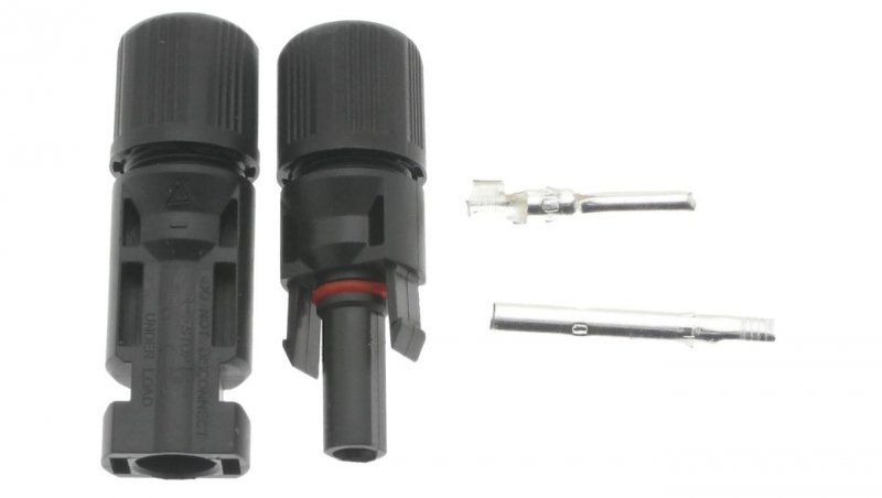 Złącze fotowoltaiczne na przewód MC4 męskie żeńskie 4mm2 IP67 1000V DC