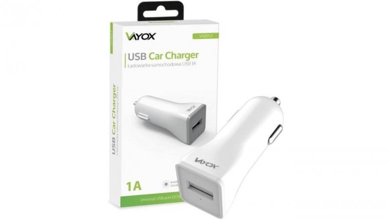 Ładowarka samochodowa USB 1A VA0053 Vayox