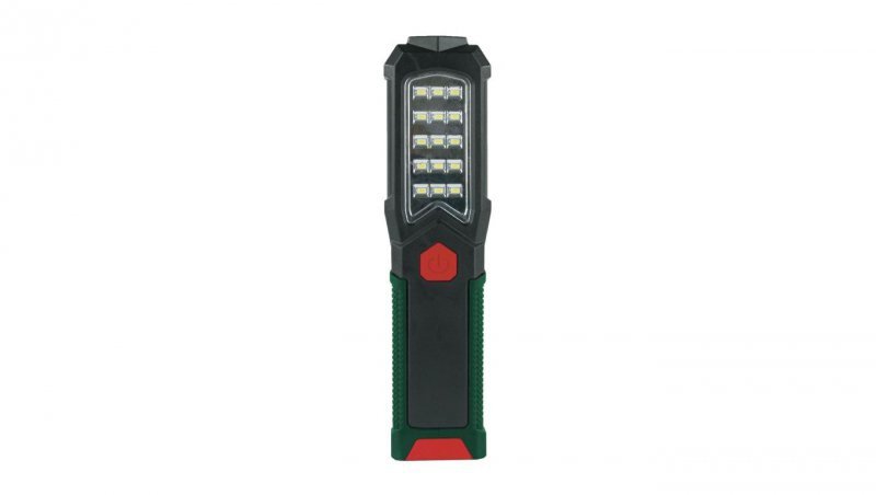 Naświetlacz akumulatorowy LED 400lm, 6500K, 1800MAh, 3 tryby + magnes, ziel-czar / 47109