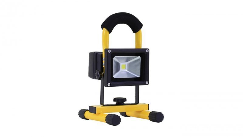 Naświetlacz akumulatorowy roboczy SPOT 10, LED, 7W, 600lm, 5700K, 2200mAh IP44, żółta / 11477