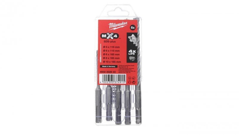 Wiertła SDS Plus Mx4 5,6/110 6,8,10/165 mm 4932352833