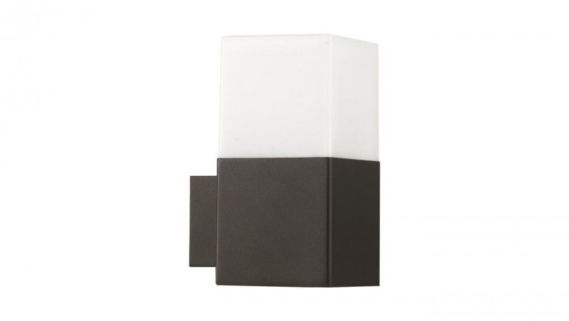 Kinkiet Ogrodowy LED E27 NEW YORK Prosty 16cm Grafitowy - GOLDLUX