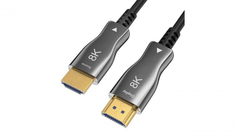 CLAROC Kabel optyczny HDMI 2.1 AOC 8K Ultra High Speed 8K@60 4K@120 20m