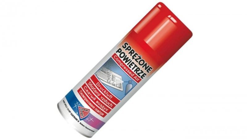 Sprężone powietrze do czyszczenia w puszce 400ml spray z rurką PALNE
