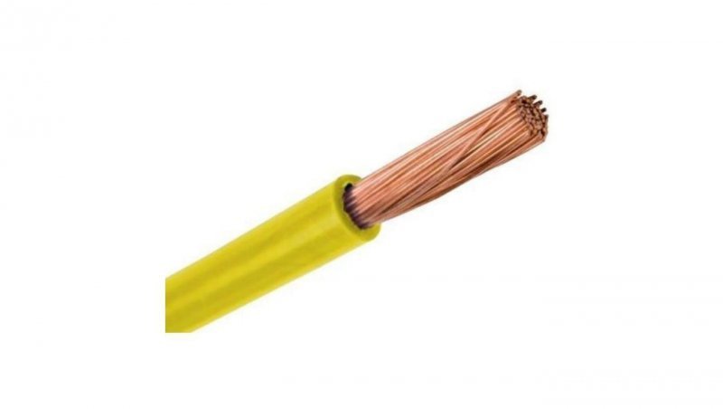 Przewód instalacyjny H07V-K / LgY 6 500V żółty linka giętka Helukabel 100m