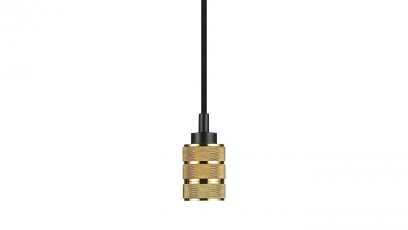 Lampa dekoracyjna wisząca złota 2 pierścienie 1m E27 max 60W IP20 V-TAC VT-7999