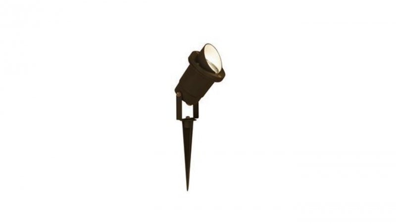 BUSH GRAFITOWY OPRAWA GRUNTOWA REFLEKTOR 1X GU10/ 35W IP65 ALUMINIUM LAKIEROWANE/ SZKŁO