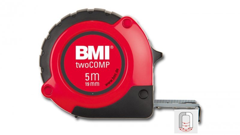 Miara zwijana BMI twoCOMP 5 m magnetyczna