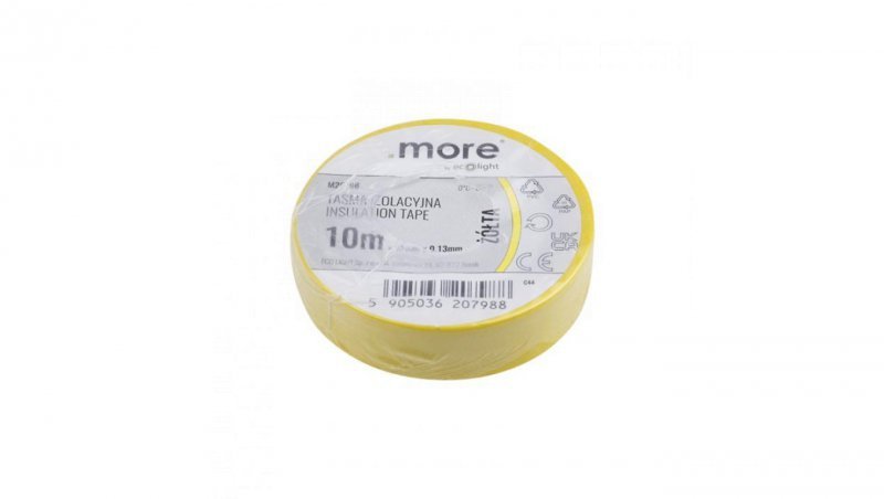 Taśma izolacyjna 15mm x 0,13mm ŻÓŁTA 10m 1szt.