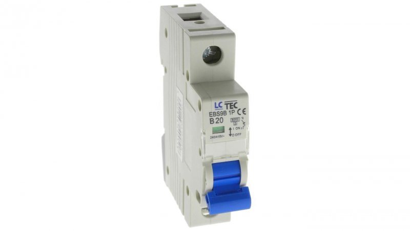 Wyłącznik instalacyjny nadprądowy nadmiarowoprądowy 1P 1M B 20A 6kA 490518 EBS9B
