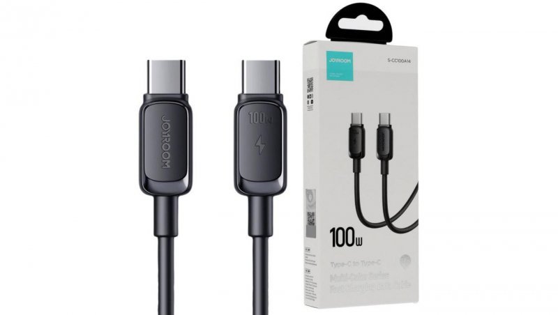 Kabel USB-C / USB-C Joyroom Fast Charging S-CC100A14 120cm 100W 5A czarny