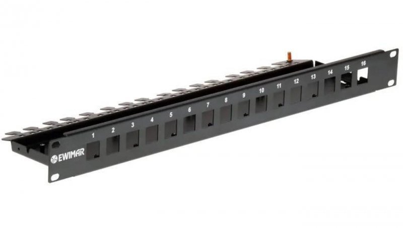 Obudowa do szafy RACK 19i039/br na 4 kanałowe moduły przepięciowe EWIMAR PTU/PTF-6-RACK