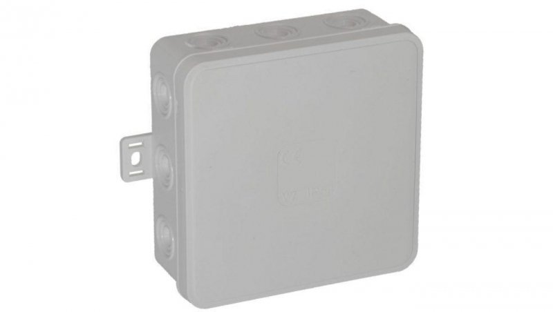 Puszka natynkowa pusta 12 wlotów VIPLAST V7 klik BIAŁA IP54 100x100x41mm 037-01