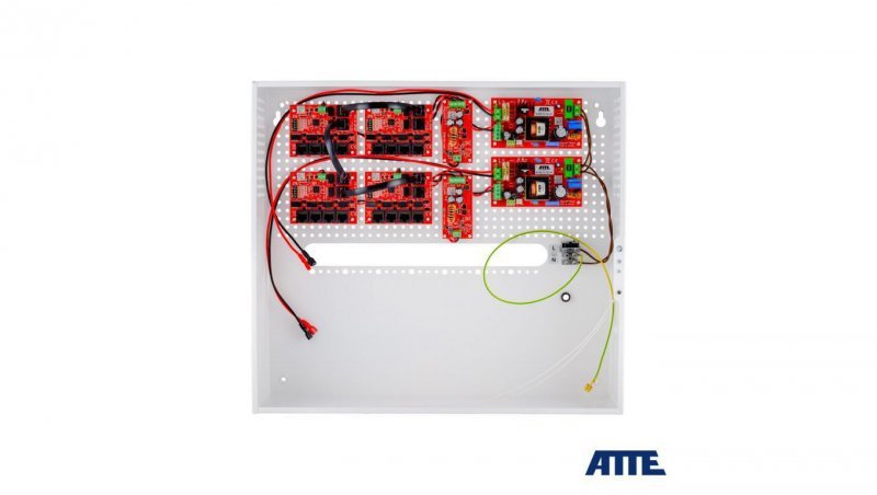 Zestaw buforowy do 17 kamer IP switch PoE 17P+1UP ATTE IPUPS-17-11-H