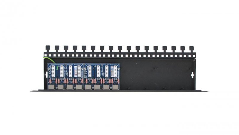 8-kanałowy panel zabezpieczający LAN z podwyższoną ochroną przepięciową PoE EWIMAR PTU-58R-PRO/PoE