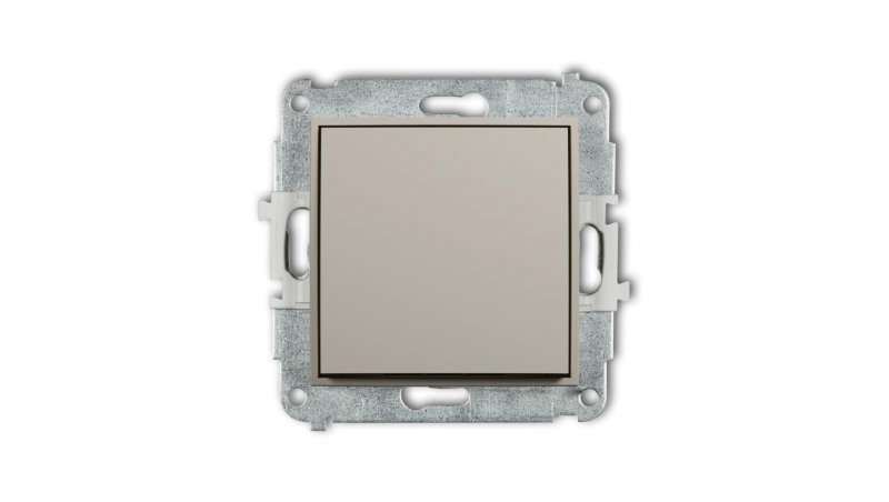 MINI Mechanizm łącznika zwiernego, jednobiegunowego (jeden klawisz bez piktogramu) taupe 60MWP-4.1