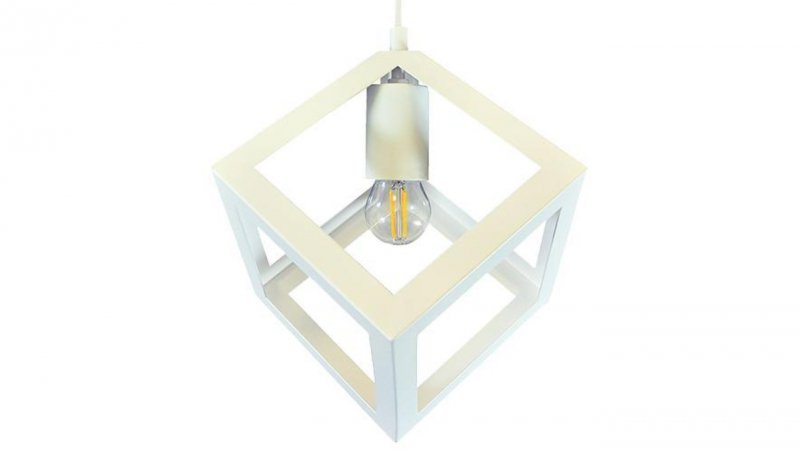 Lampa Sufitowa Geometryczna IL MIO SWEDEN 1xE27 Biała - Goldlux