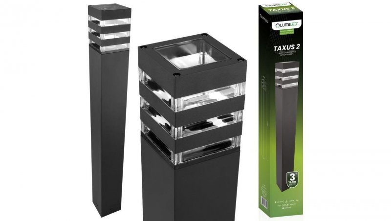 Słupek Ogrodowy Zewnętrzny Stojący E27 LED TAXUS 2 80cm LUMILED
