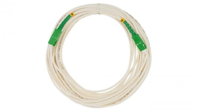 Patchcord światłowodowy FO SM SC/APC-SC/APC simplex 9/125 G.657A1 3m