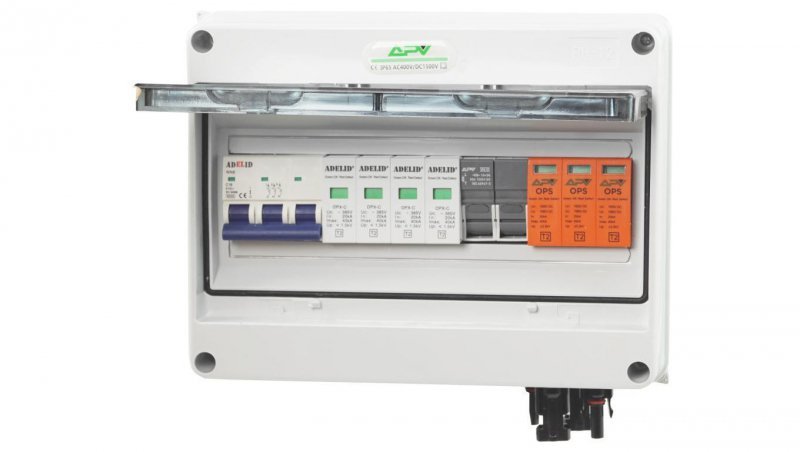 ROZDZIELNICA PV 1000V DC/AC 1 STRING FOTOWOLTAIKA FOTOWOLTAICZNA SOLARNA APV-RPV-1-12