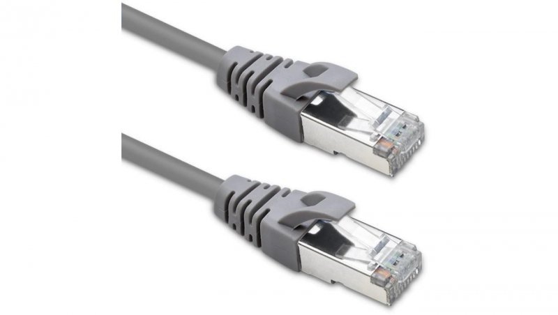 Qoltec Kabel Patchcord FTP CAT5e 2 x RJ-45 1m High speed Gold Ekranowany