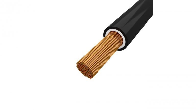 Przewód 4mm2 czarny H07V-K 100m Linka sterownicza BiTOne 450/750V 4879