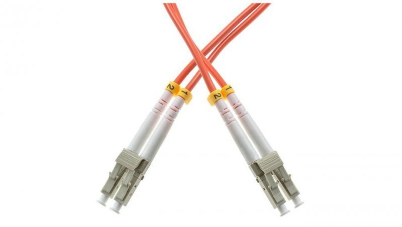 Patchcord światłowodowy FO MM LC-LC duplex 50/125 OM2 1m WAVE OPTICS