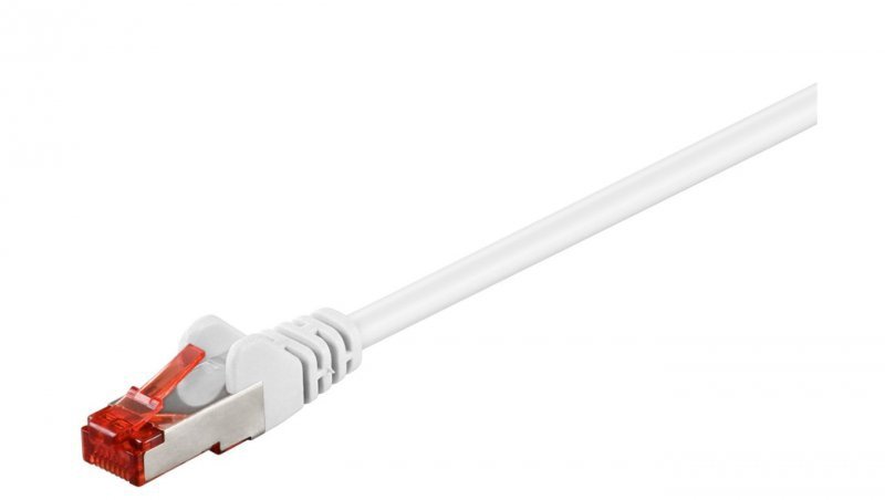 CAT 6 Kabel łączący, S/FTP (PiMF), biały - Długość kabla 1.5 m