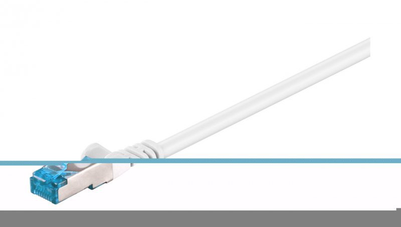 CAT 6AKabel łączący, S/FTP (PiMF), biały - Długość kabla 7.5 m